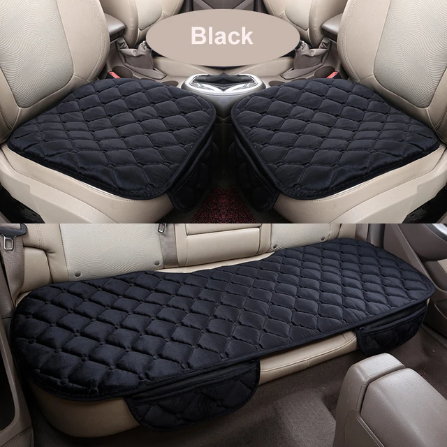 Flocking Cloth Car Seat Cover Protector Universal Front Rear Warm Warm Car  Seat Cushion Protector Pad Mat with for Suv Truck - AliExpress