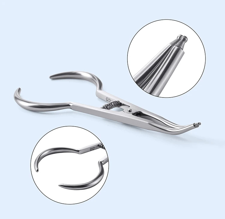 AZDENT Dental Kieferorthopädische Separator Platzierung Zange Edelstahl Nadelhalter Halten Zange Sterilisierbare Zahnmedizin Werkzeuge – Detail 3