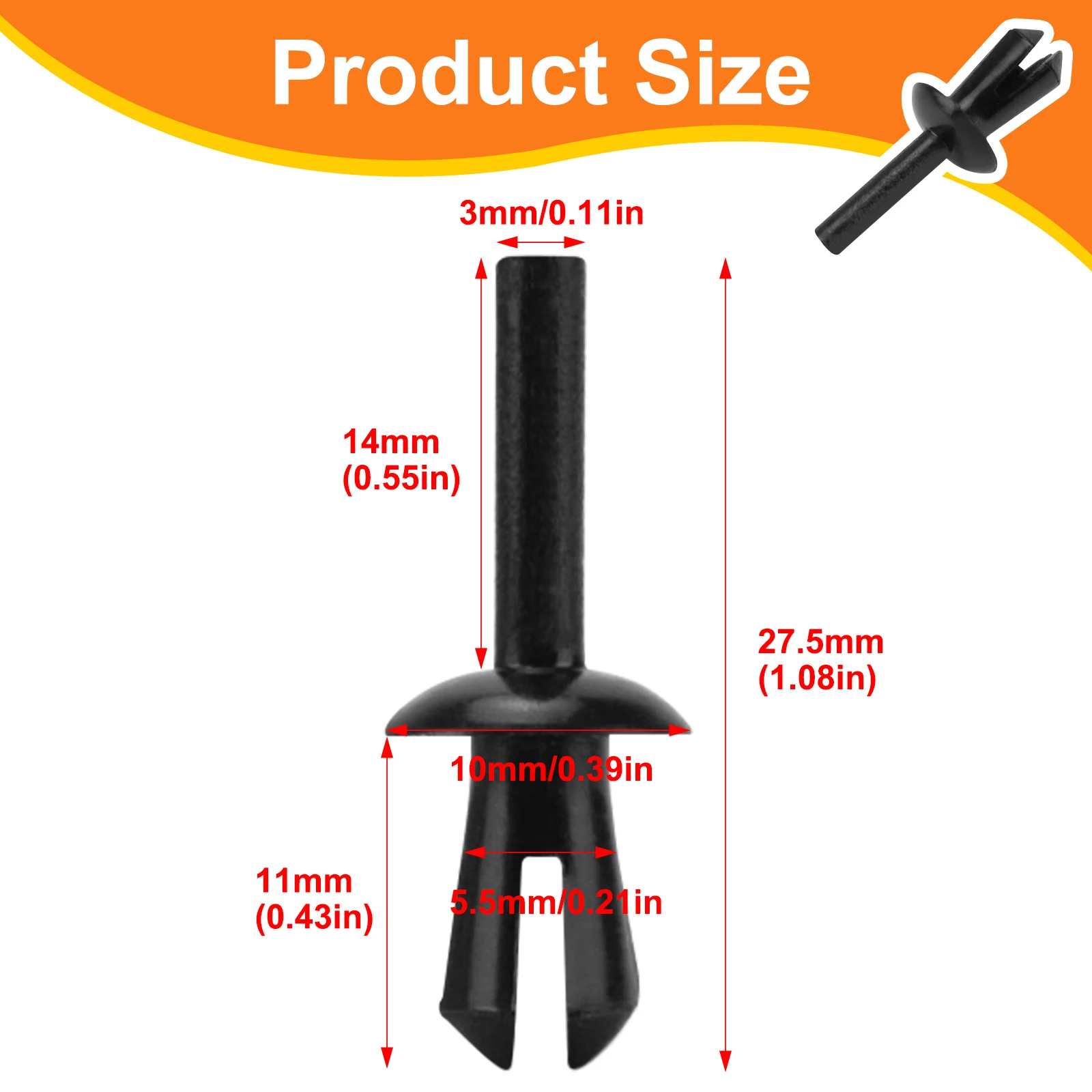 Clip Per Rivetti Per Rivestimento Parafango Auto 51161881149 - Foto 11