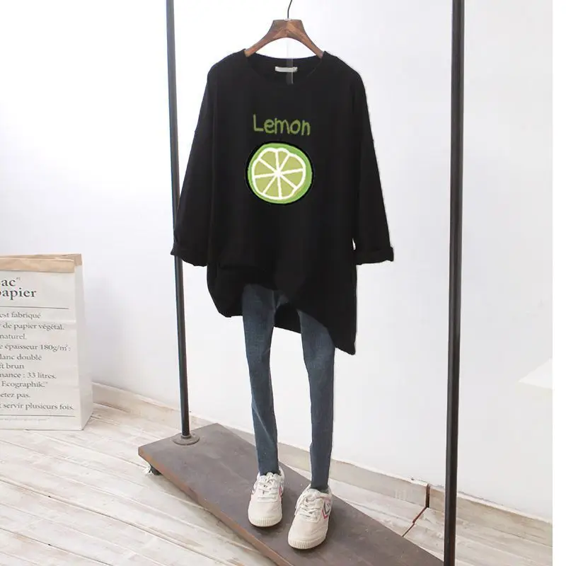 تي شيرت طويل كاجوال من القطن