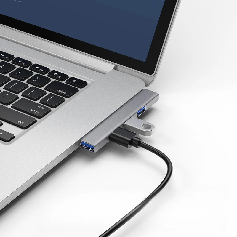 Side Plug-in USB Type-C Splitter Type-C/USB HUB Adapter OTG Extender Docking Station For Laptop Computer PC Mobile Phone