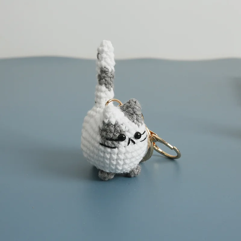 Small Cat Crochet Keychain Handmaking Crochet Cute Kitten Keyrings For Bag Pendant Knitting Animal Doll Keychain For Gift Custom 31 S0a5d4617f5d94fc5a96f1bcca0ad4d7eu