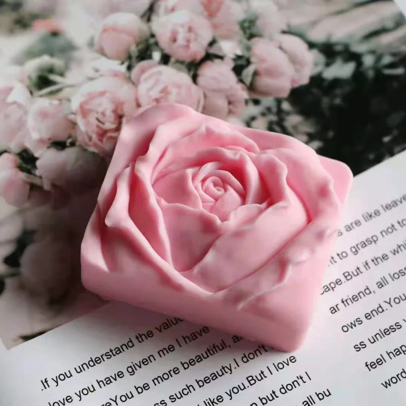 Silicone Mold Rose Flower for Handmade Soap Candle Cake Wax Melt