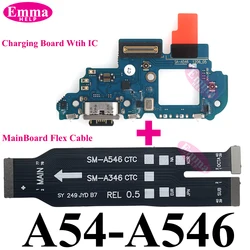 Enhanced Charging USB Port and Main Board Flex Cable - Dock Connector Replacement Component (A54 5G)