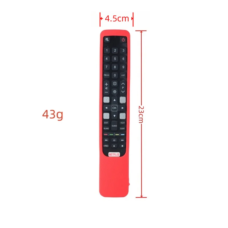 Étui De Protection En Silicone Pour Rca Tcl Télécommande, Rc802N
