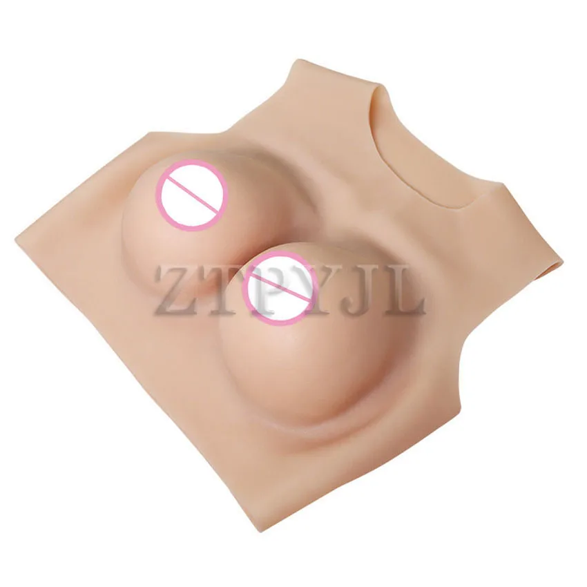 Sexy Female Big Fake Breast Silicone Plump Chest Enlargement Artificial Big Tits Crossdressing Cosplay Sex Toys For Women Man women silicone fake boobs