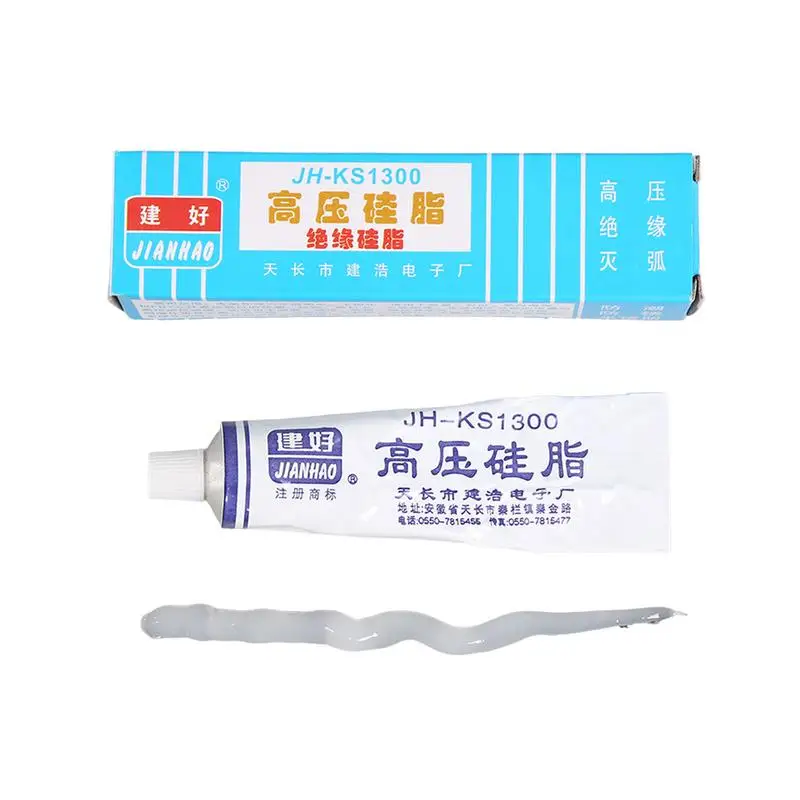 30g High Pressure Silicone Grease Waterproof Silicone Grease Insulation Moisture Rust Rubber Metal Lubricating Cream ui 07 operated grease gun high barrel 30 40mpa 12l pneumatic hand lubricating grease pump