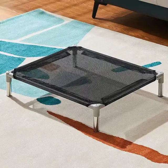 Pet Dog Cat Camping Bed  Elevated Bed for Dogs Folding Puppy Camping Bed Cat House Portable Removable Washable Dog Hammock 6