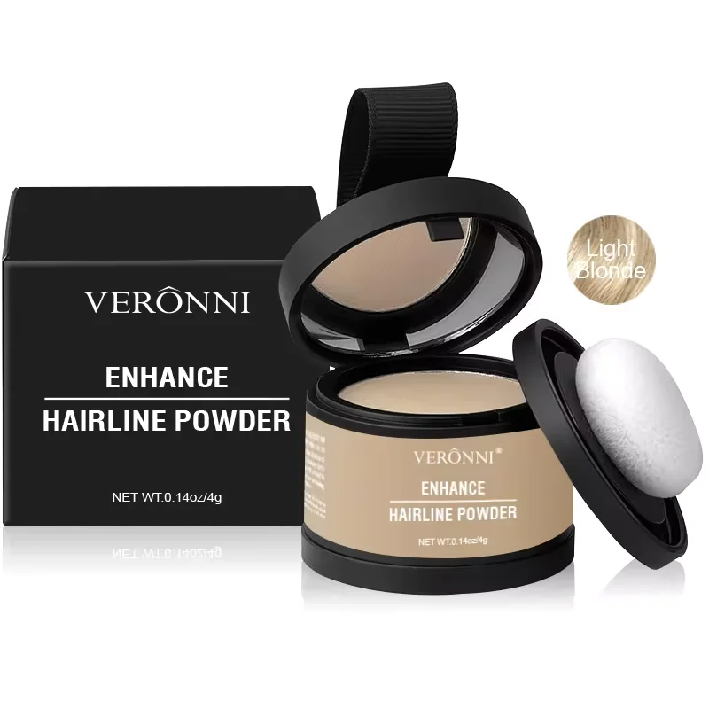 Black Hairline Concealer Powder - Instant Color & Waterproof Coverage for Natural-Looking Roots