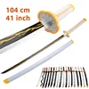 Demon Slayer Sword Anime Swords 41inch  Bamboo Blade Rengoku Tanjiro Zenitsu Original Texture  For Cosplay And Collection Katan 1