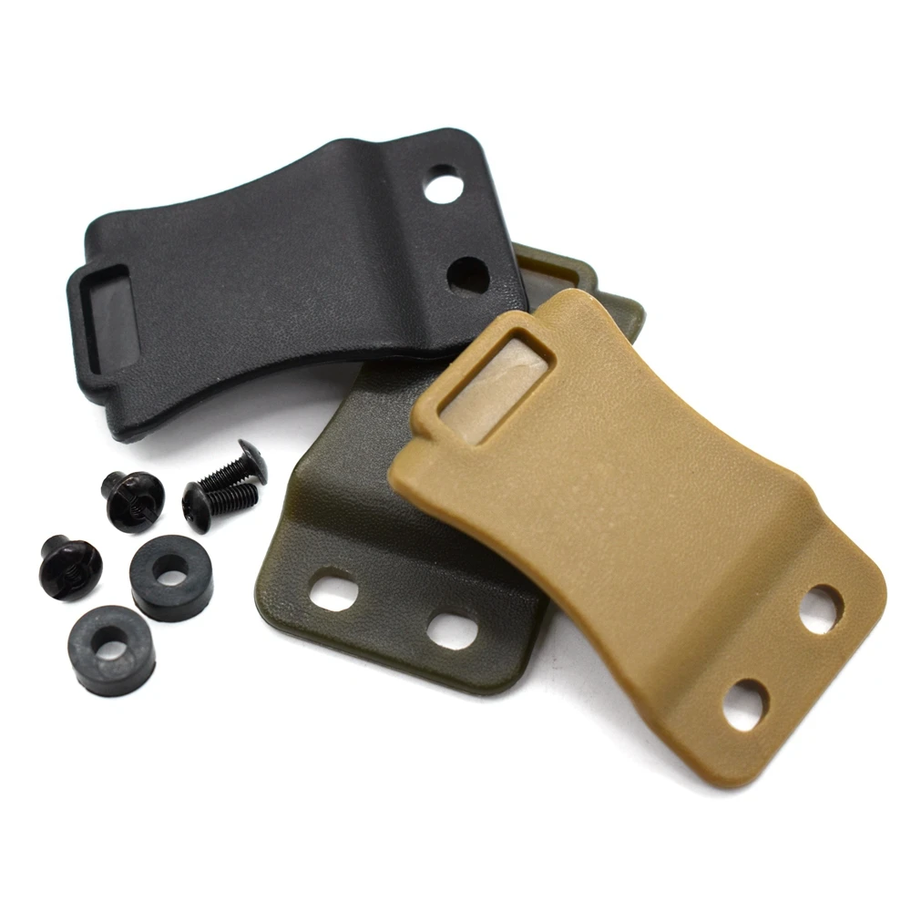 홀스터 클립, 허리 밴드 (IWB) 내부 용 Kydex 벨트 클립, 총 홀스터 및 칼 칼집 KYDEX 제작 액세서리 클립, 1 개