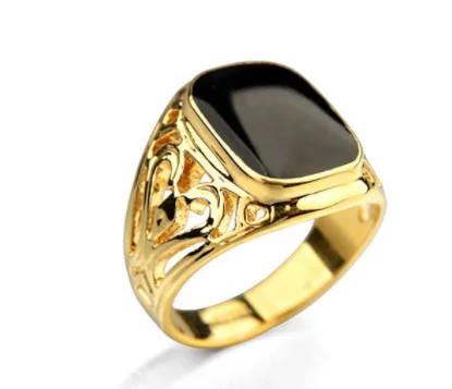 Europe and America Oil Dripping High Quality Men's and Women's Rings Fashion Personality Simple Party Jewelry Wholesale