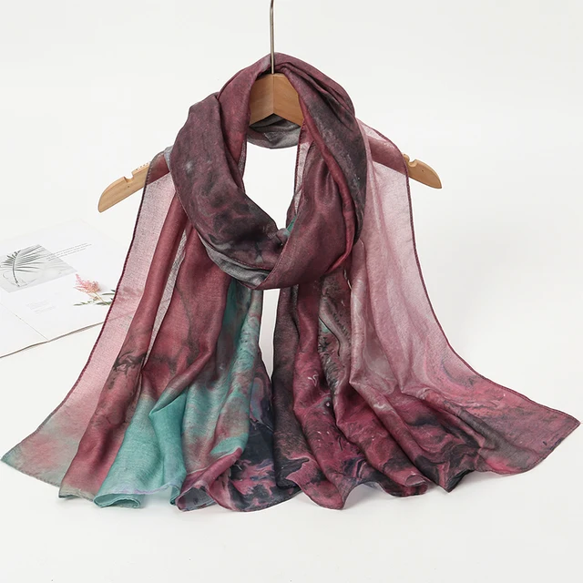 1 pièces Ramadan Hijab imprimé léopard femmes bohème aquarelle doux musulman Hijabs Floral respirant châle enveloppement écharpe foulard chaud