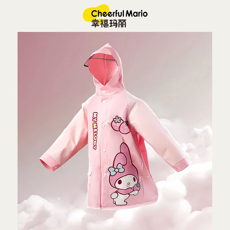 

Sanrio, Hello Kitty Cinnamoroll аниме Kawaii детский дождевик милый мультяшный водонепроницаемый дождевик Kuromi подарок для детей