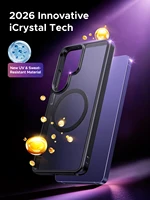 UGREEN For Samsung Galaxy S26 Ultra 2026 Magnetic Case Clear Hard Back Cover Cases for Samsung SamsungGalaxyS26 2026 Black TPU - Image 3