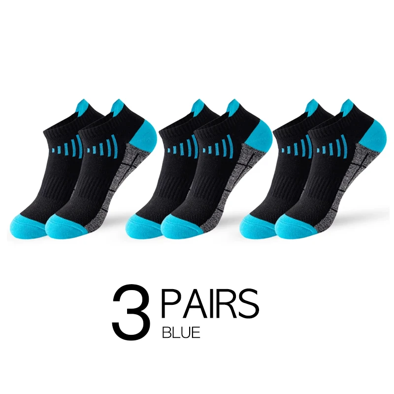 Organic Cotton Breathable Sports Ankle Socks - 3 Pairs