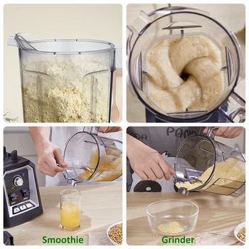BioloMix Automatic Program Professional Kitchen Smoothie Blender BPA FREE 2L Low-profile Jar Food Mixer Juicer Ice Crusher 5