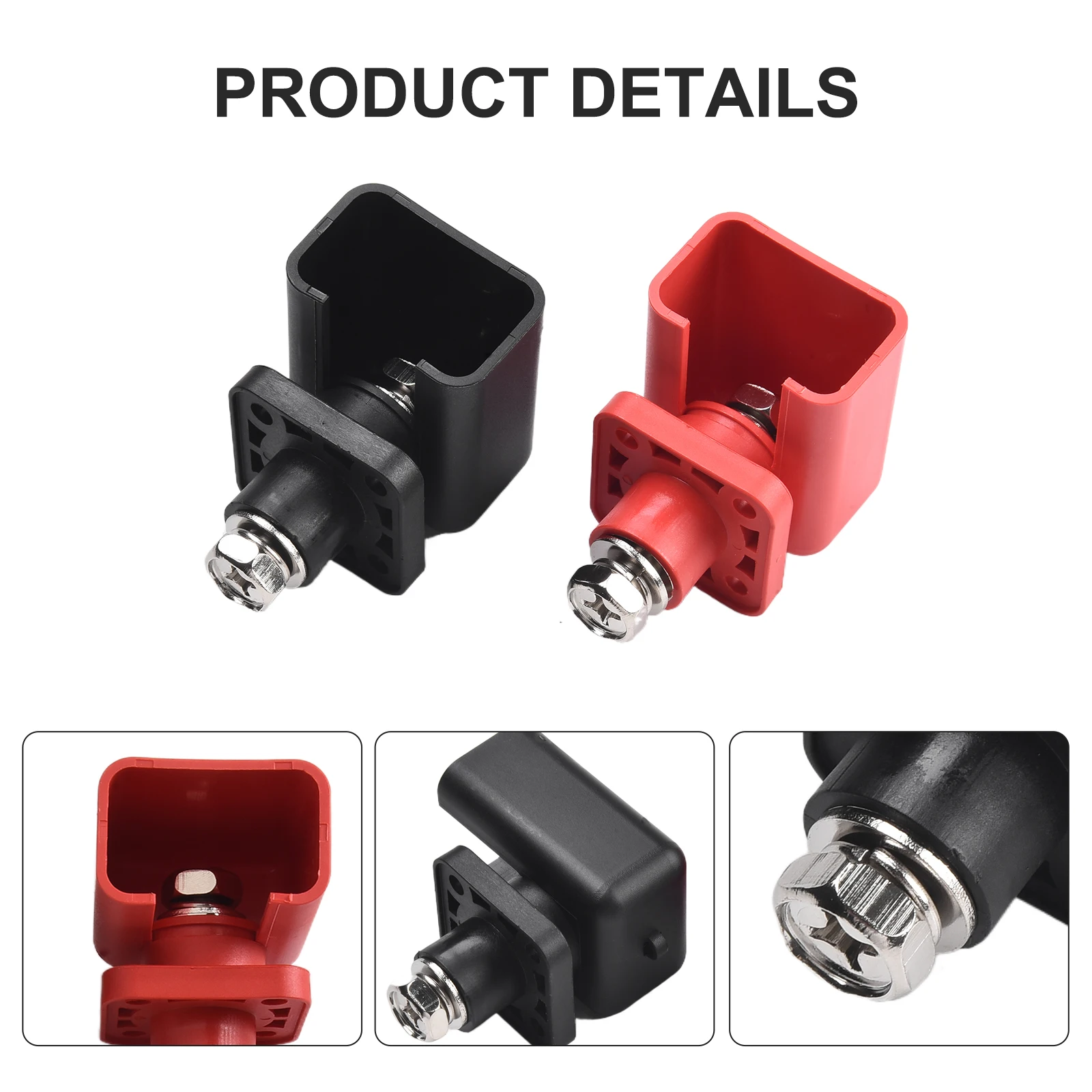 Description Picture 6 of item2PCS 200A All-Copper Lithium Battery Energy Storage Terminal Battery Connector Battery Storage Terminal Post Terminal Block