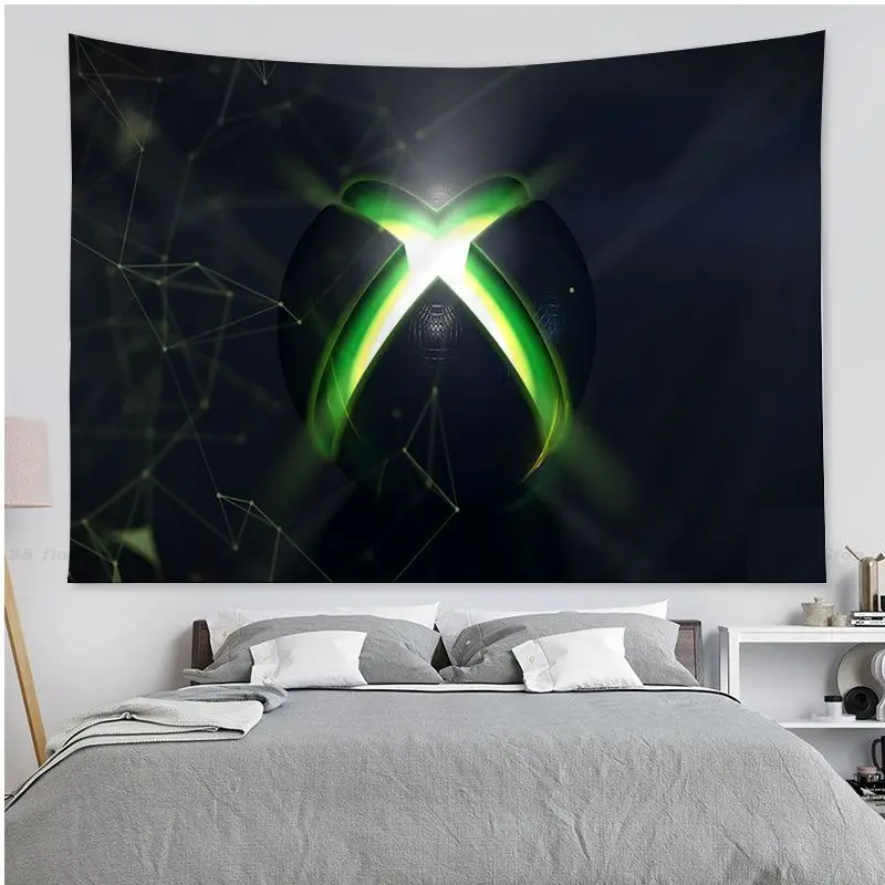 게이머 게임 Xbox 히피 벽걸이 태피스트리, 아트 공상 과학 방 홈 데코 일본 태피스트리