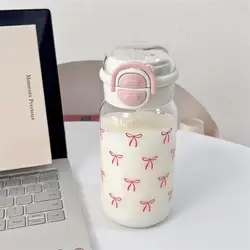 Charming Leakproof BPA - Free Water Bottle with Pop - Up Straw Lid - Stylish Travel Drinkware - 500ml (500ml)