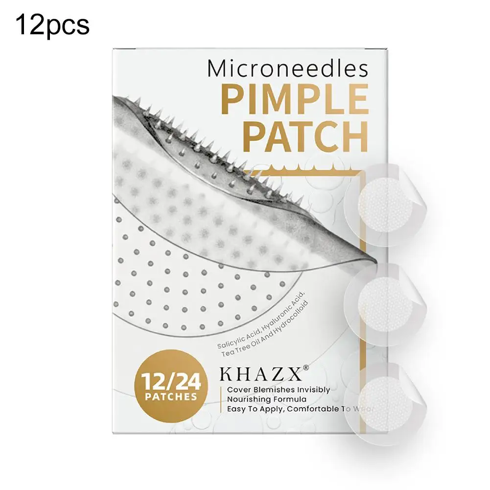 12/24PCS Micro Ago Brufolo Patch Idrocolloide Micropoint Brufolo Patch Per Ridurre Il Rossore E Promuovere La Guarigione Accelerata