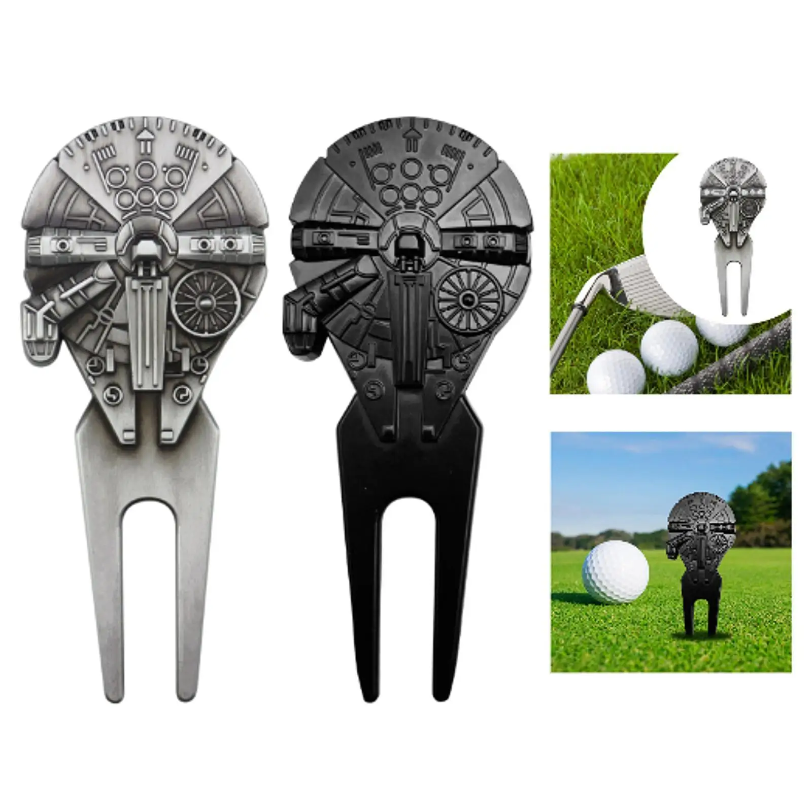 Golf Divot Tool for Golfer Portable Golfing Outdoor Replacement Gift Lightweight Sports Golf Fork Equipment Golf Pitch Fork