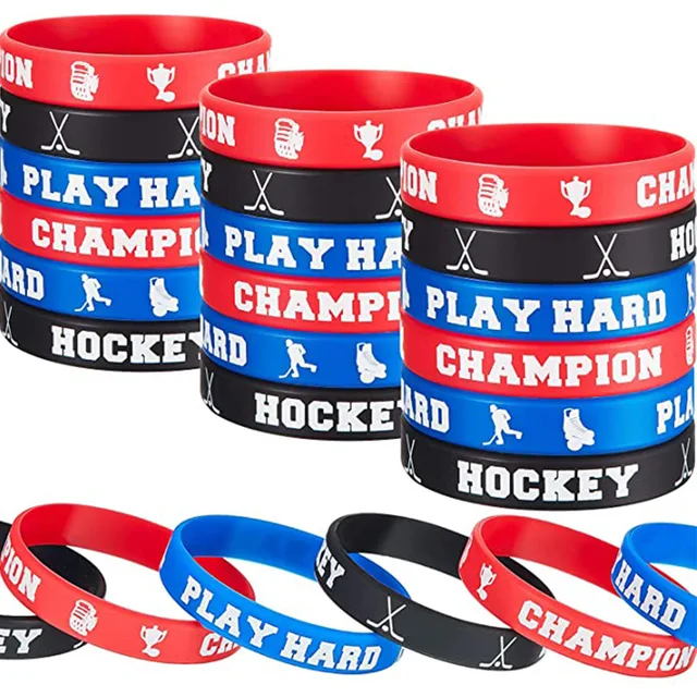 Ball Sports Theme Rubber Wristband Football Basketball Rugby Baseball Softball Volleyball Hockey Silicone Bracelet Party Suppli 4