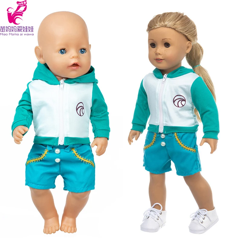 Born Baby Doll Clothes Unicorn Pajama Set 40cm Nenuco Ropa Y Su Hermanita 18 Inch Girl Doll Clothes