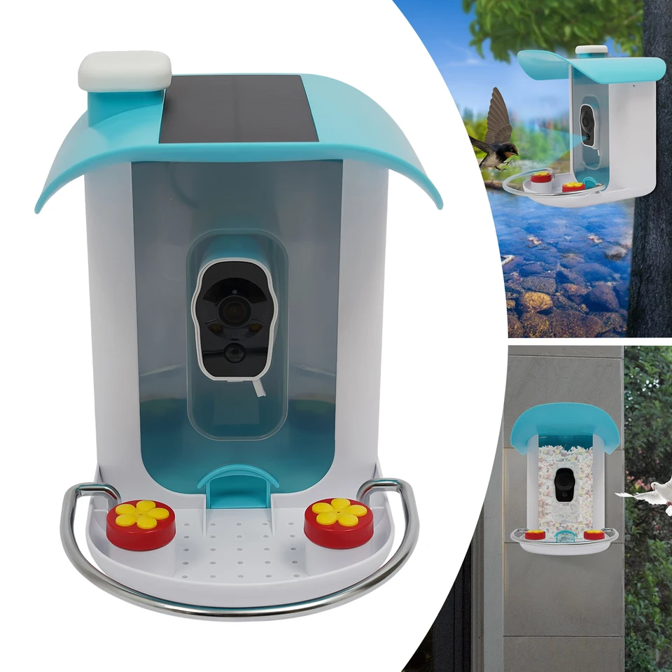 Smart Bird Feeder with AI Camera and Solar Power