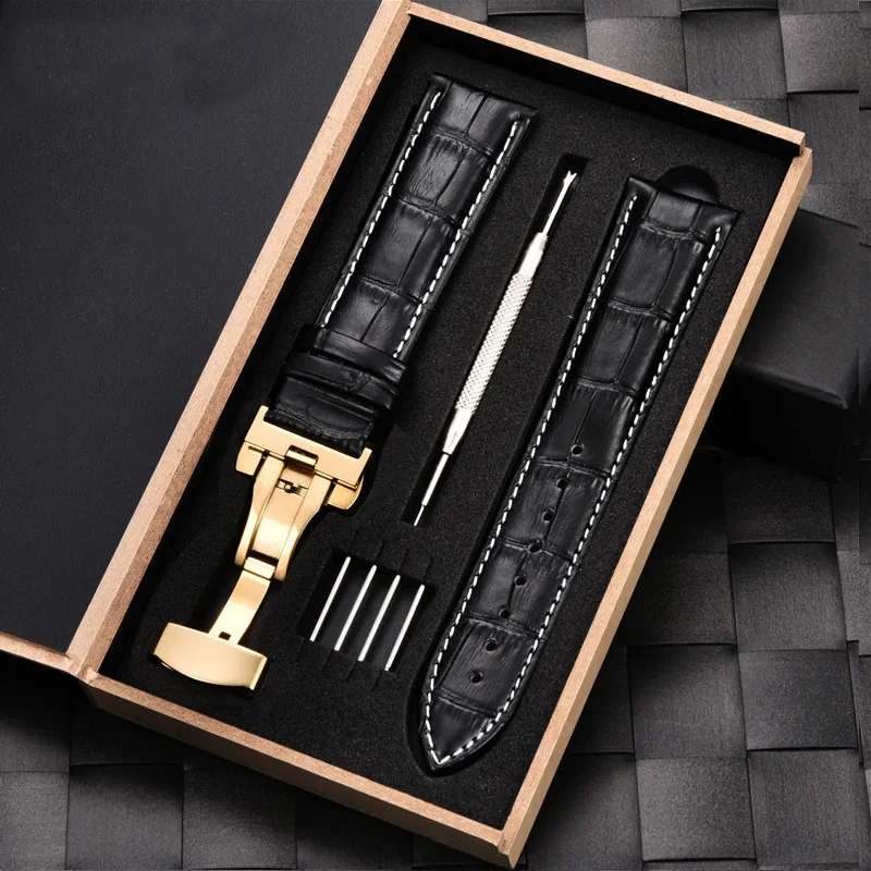 Premium Genuine Leather Watch Band Strap - Multiple Sizes Available
