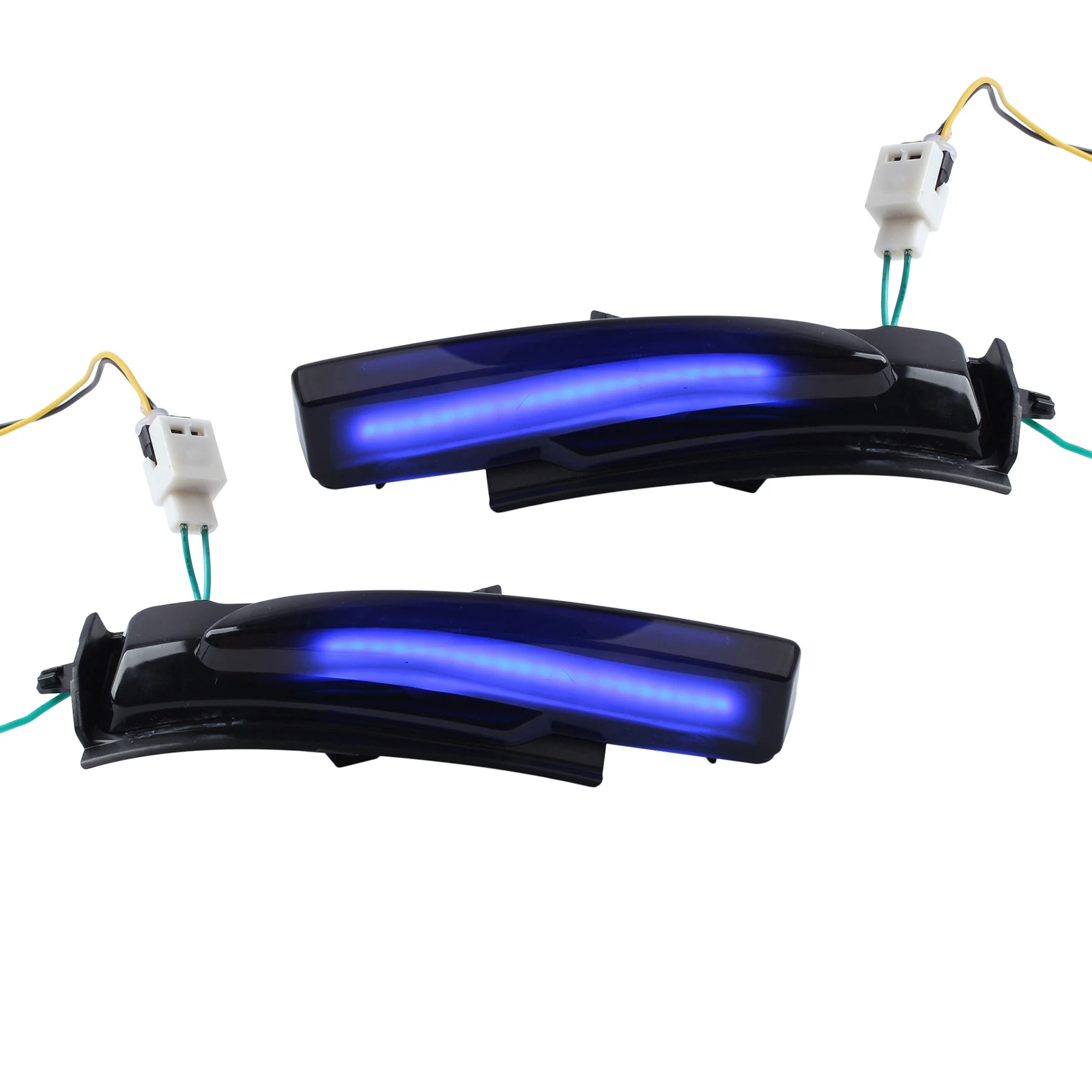

LED Dynamic Turn Signal Light for Volvo XC60 XC90 S90-V90 Side Mirror Sequential Blinker Indicator Lamp Blue
