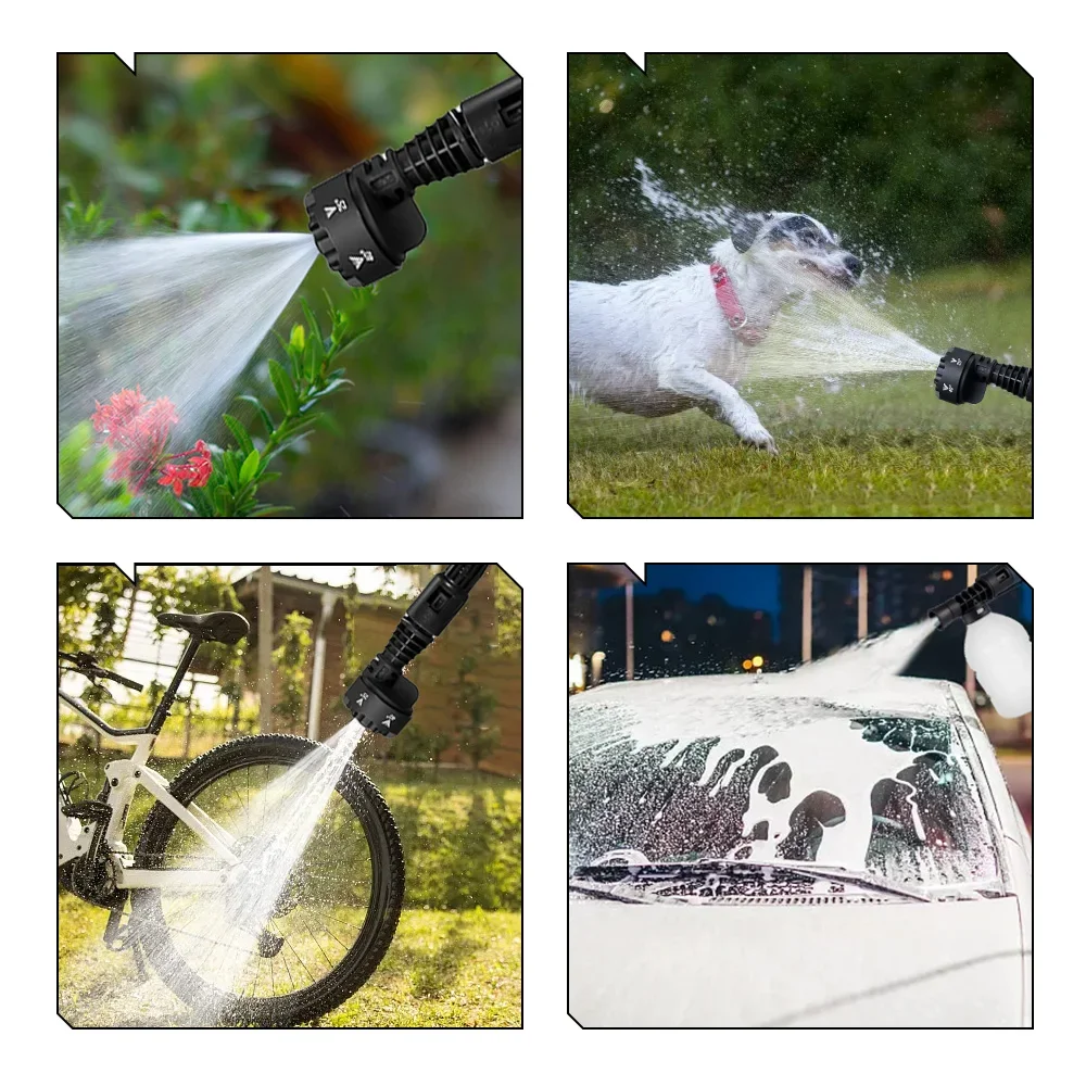 NEWBENY 200Bar 6 IN 1 Brushless Electric Car Washer Cordless Garden Foam Generator Cleaning Machine For Makita 18V-21V Battery 6