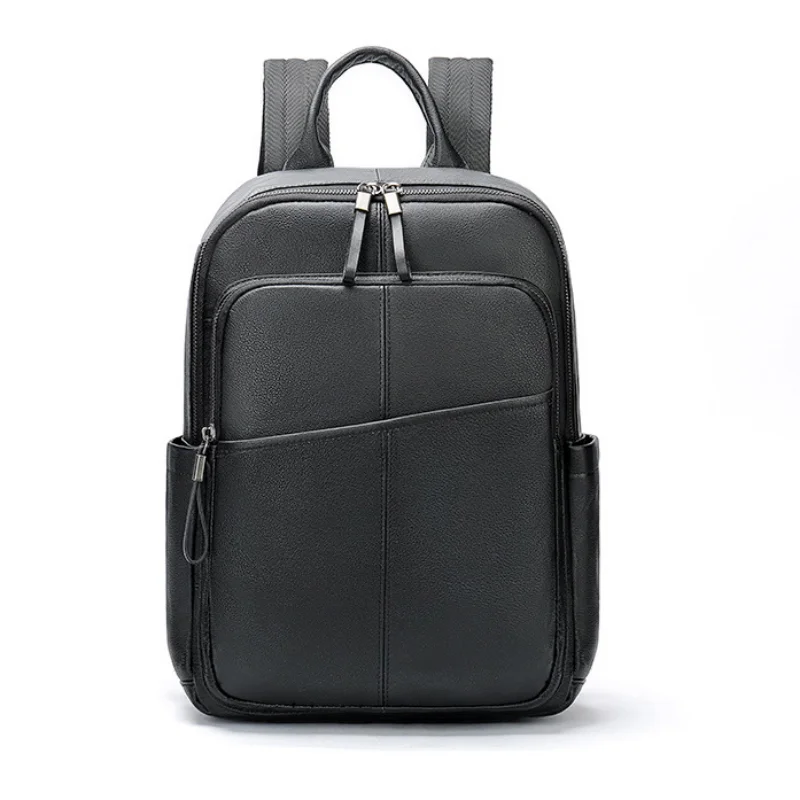 

Men Women Real Leather Backpack Travel Anti Theft Backpack Shoulder Bag Genuine Leather Boy Girl School Bagpack College Daypack