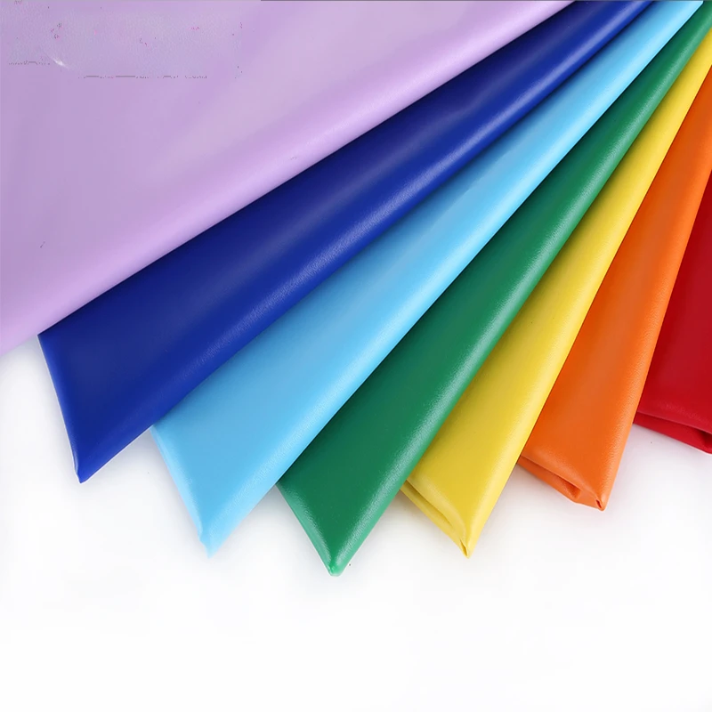 Faux leather fabric by meter for sofa covers upholstery DIY interior sewing plain thickened luster