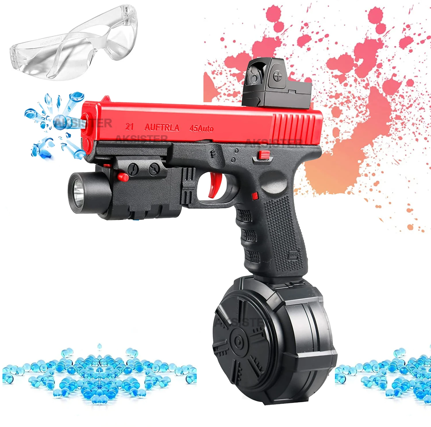 Gel Gun Blaster X2 Electric Gel Ball Blaster, Highly Assembled Toy Gun
