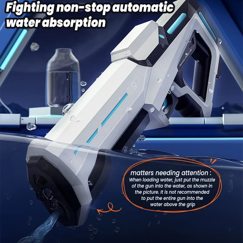 Electric Water Gun Toys Automatic Water Soaker Gun up to 32 FT Long Range Water Blaster Gun Toys for Kid & Adult Ideal Gift Toys 2