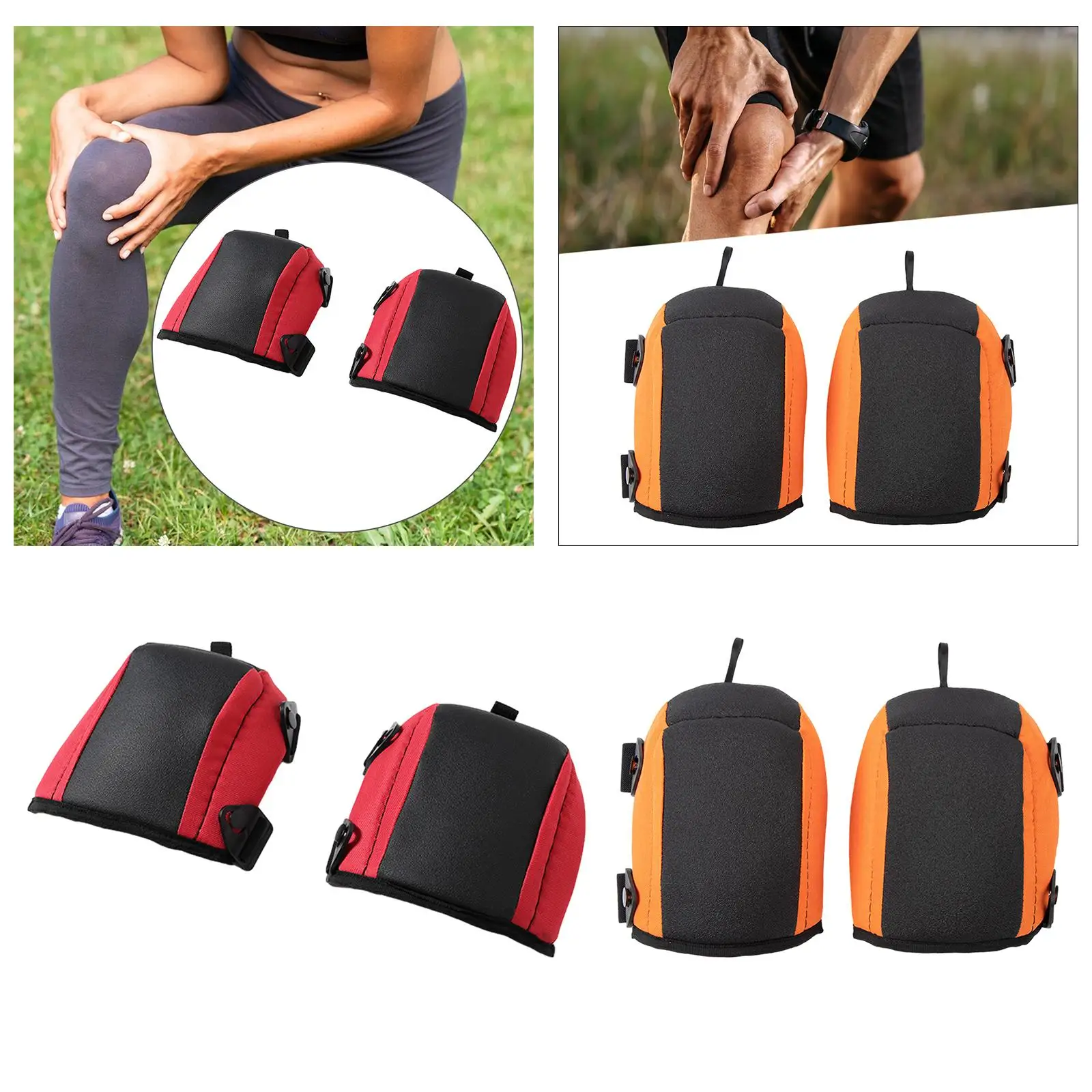 Gardening Knee Pads Knee Protector Kneeling Pads Anti Slip Cover Adjustable Straps Thick Soft Padding for Carpentry Sturdy