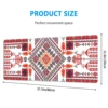 Geometric Pattern Extended Mouse Pad 80 x 30cm Non-Slip Stitched Edges Suitable for Gaming, Desktop, Abstract Use Polyester Rubb 6