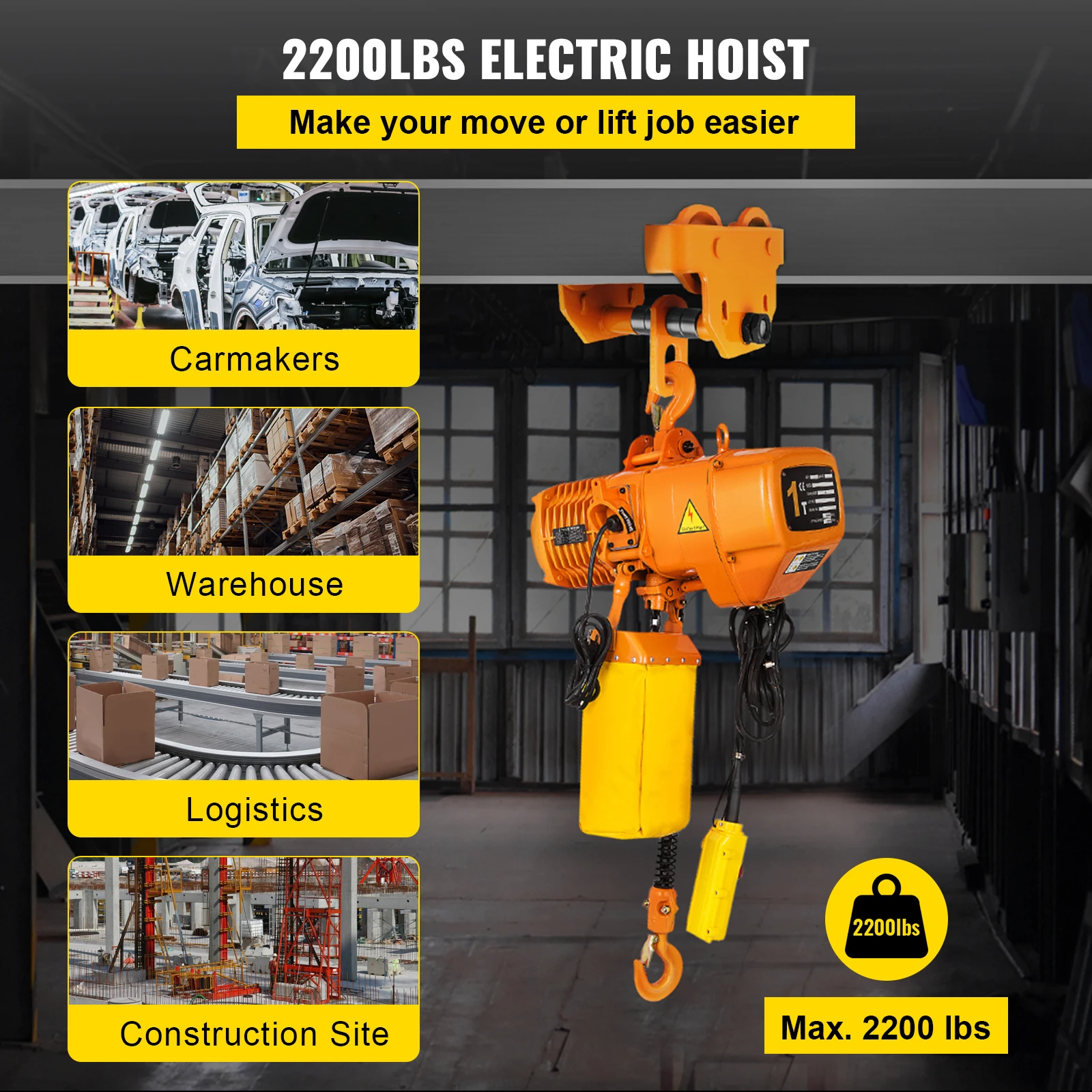 Electric Chain Hoist for Garage Lifting