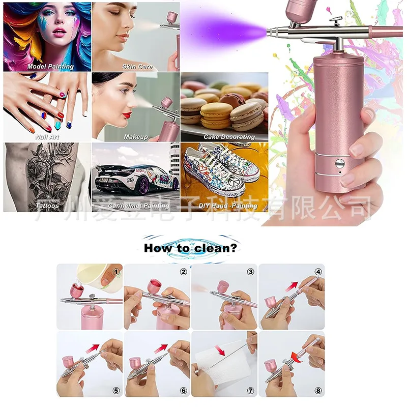 Handheld Airbrush Kit Components