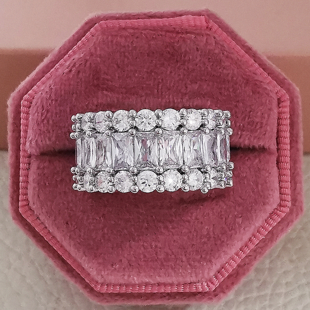 Wedding Band Eternity Ring For Women Big Gift For Ladies Love Wholesale Lots Bulk Jewelry R5578