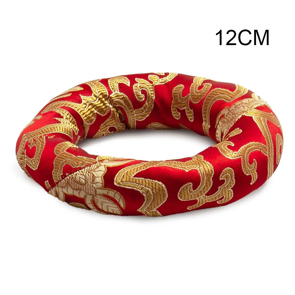 Silk Brocade Cushion for Yoga Tibetan Singing Bowl Mat Meditation Ring Cushion Buddhism Products Sound Bowl Pads Home silk brocade cushion