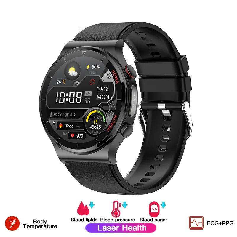 HUAWEI 2023 ECG Smart Watch Men Laser Treatment 24hour Body