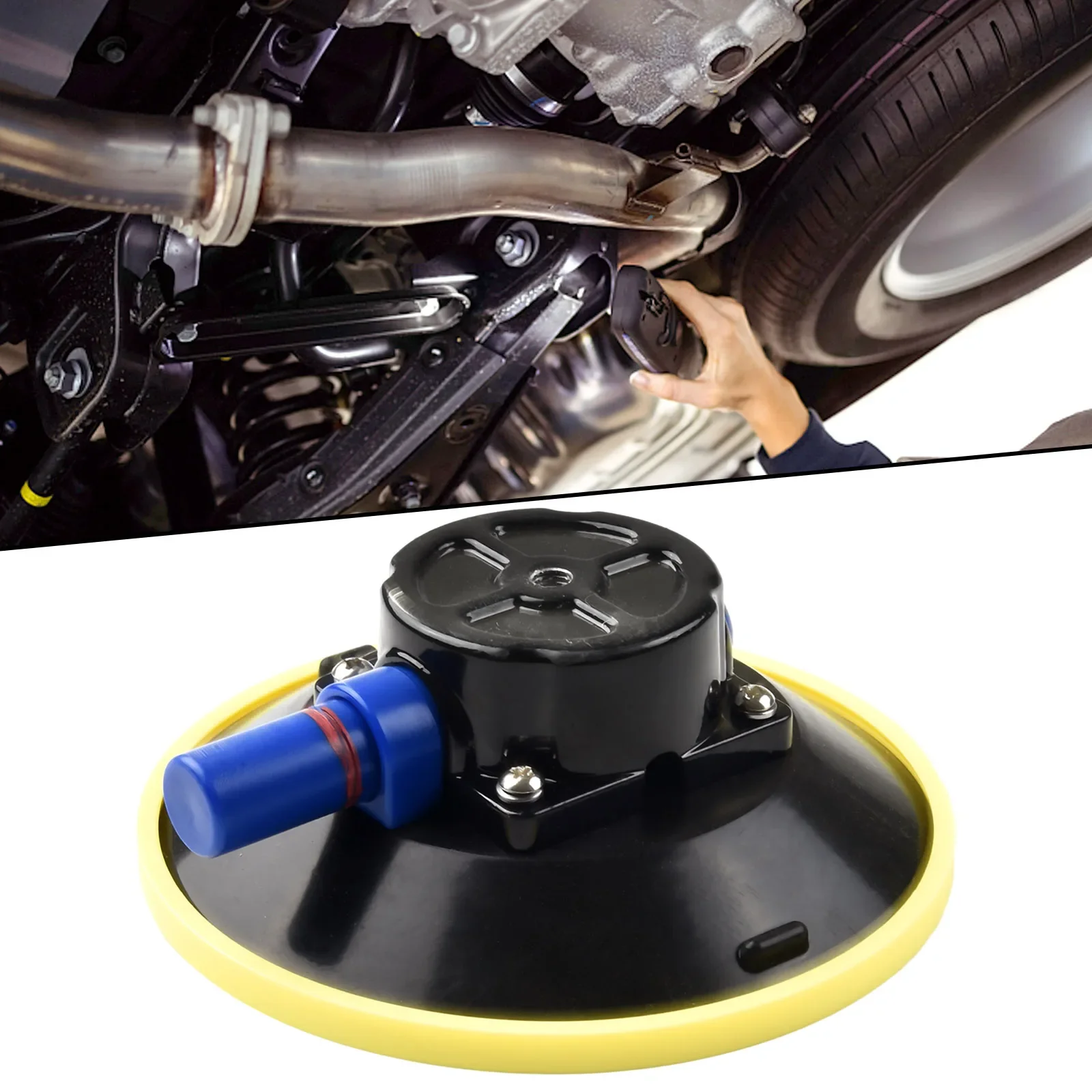 6 Inch Vacuum Suction Cups Mount Base Hand Pump Glass Sucker Auto Repair Tools Up To 70 Lbs Glass Metal Useful Lifting Tool