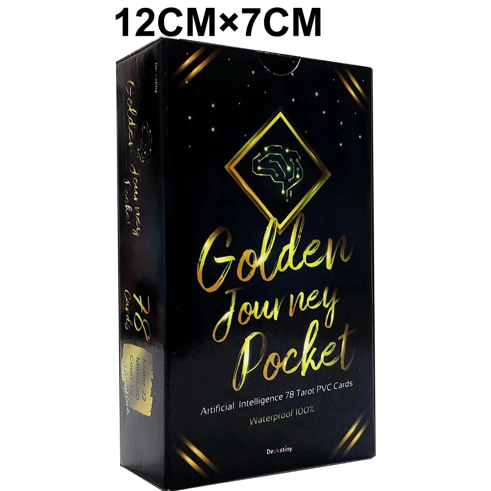 

Колода Таро-гадания Golden Journey ever come Each card-это красочное произведение искусства с направляющей для гадания книг