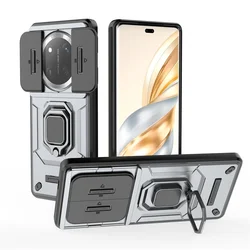 Armor Shockproof Case with Ring Stand Holder - Protective Cover for Honor X9c Smart (GRAY)
