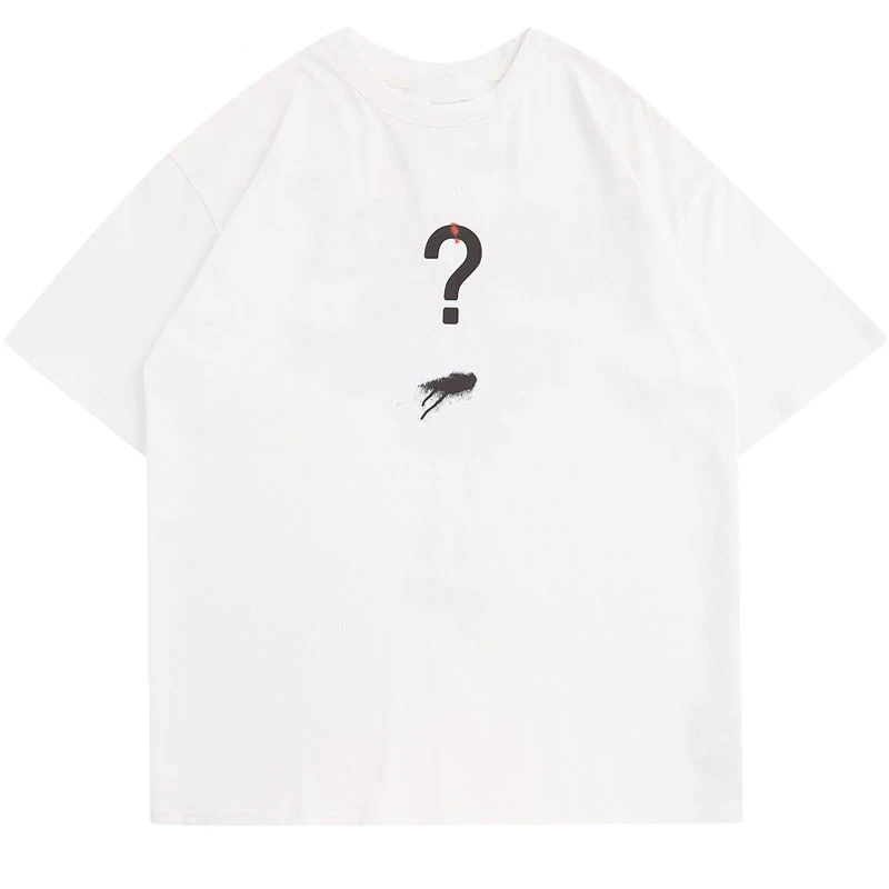 

Hip Hop T-Shirt Streetwear Ghost Graphic Print Tshirt Harajuku Punk Gothic Short Sleeve Cotton Tee Summer Fashion Casual Shirts