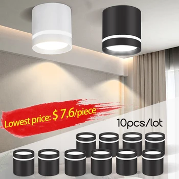 Led 다운 라이트 스팟 220v Led 천장 표면 스팟 램프 스포트라이트 기구 천장 거실 주방 램프