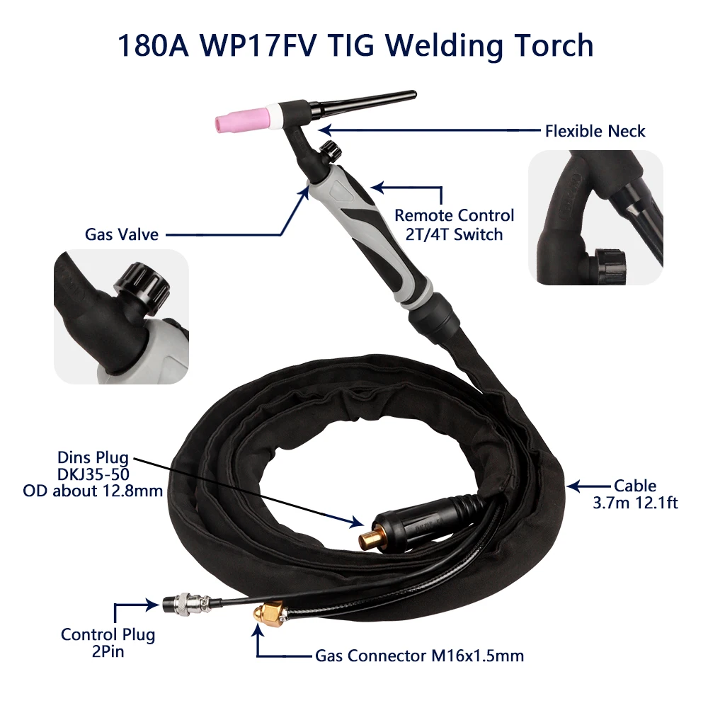 pistolet-de-soudage-tig-180a-wp17fv-qualite-professionnelle-37m-gtaw-refroidissement-par-air-buse-a-col-flexible-assujeta-pointe-de-gaz-wp17