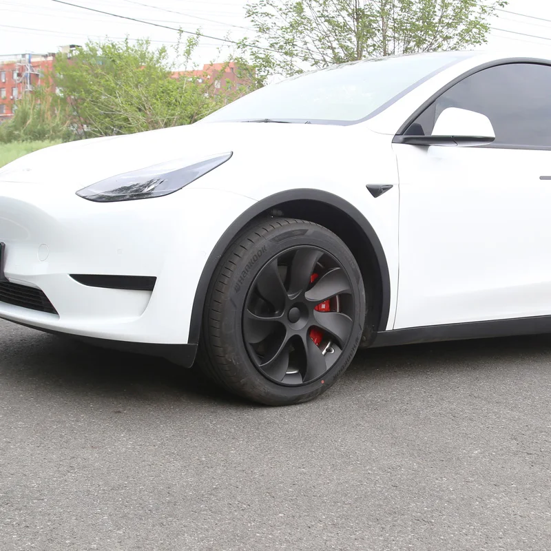 Wheel Hub Covers Wheel Hub Caps 4PCS Hub Cap For Tesla Model Y 19-Inch